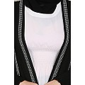 Designer Shrug  abaya combo- Black-White